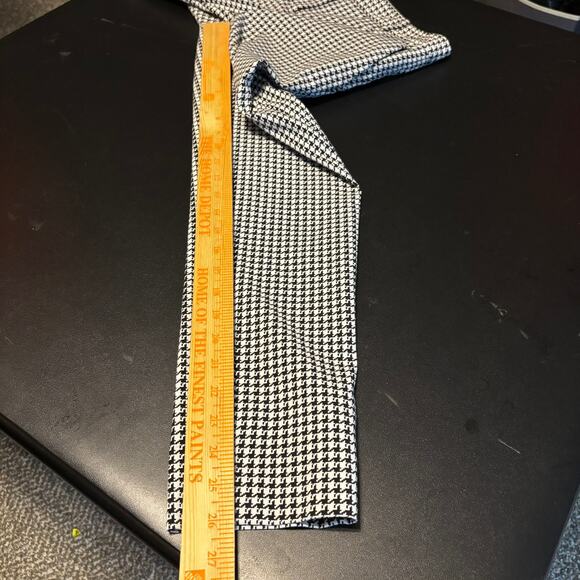 Theory Womens Pants Size 0 Houndstooth Straight Slim Trousers Work Office Career - Picture 5 of 7